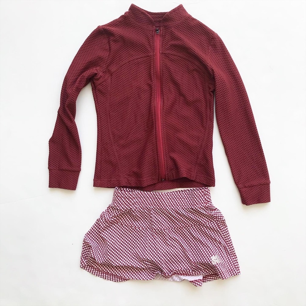 Track & Field (Brazil brand) skort/jacket set 5/6Y